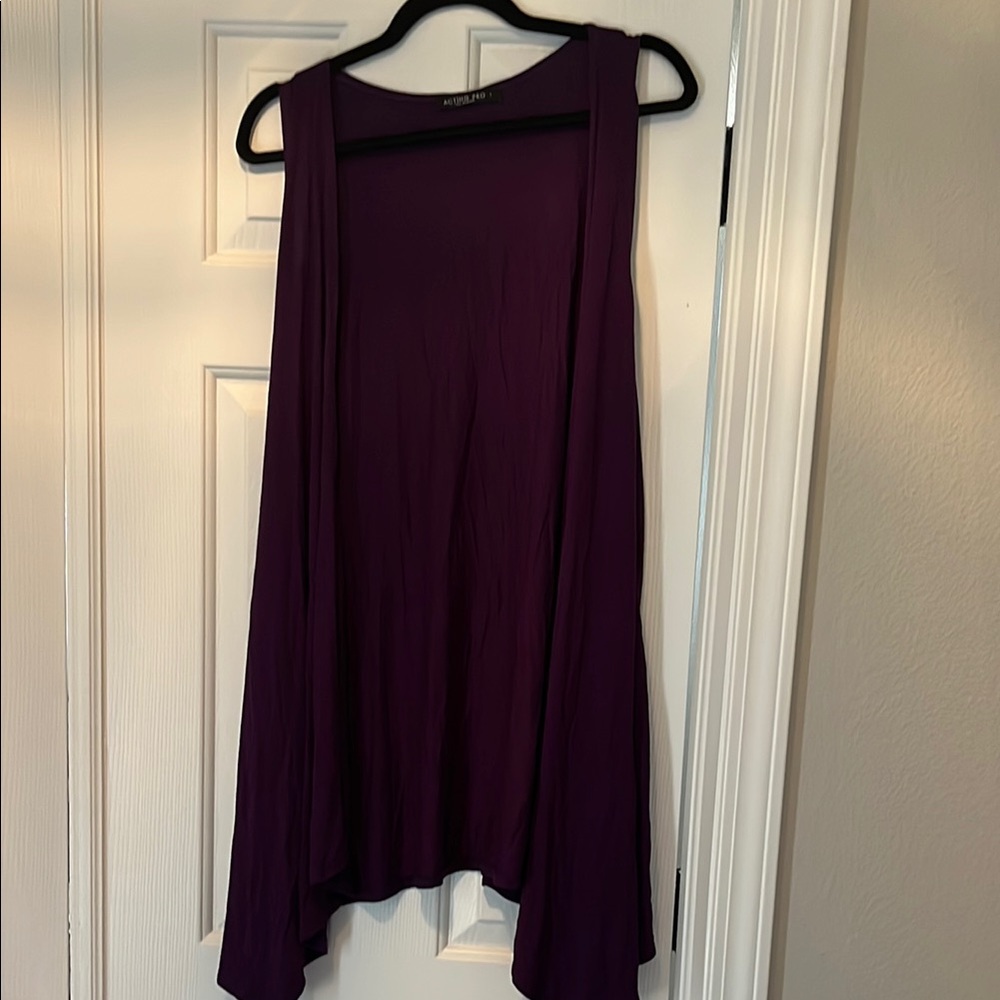 Acting Pro Purple Asymmetrical Vest